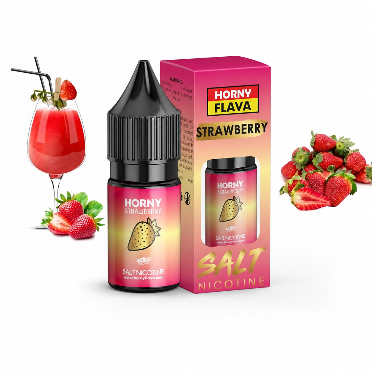سالت توت فرنگی هورنی فلاوا/Horny Flava Strawberry Saltnic