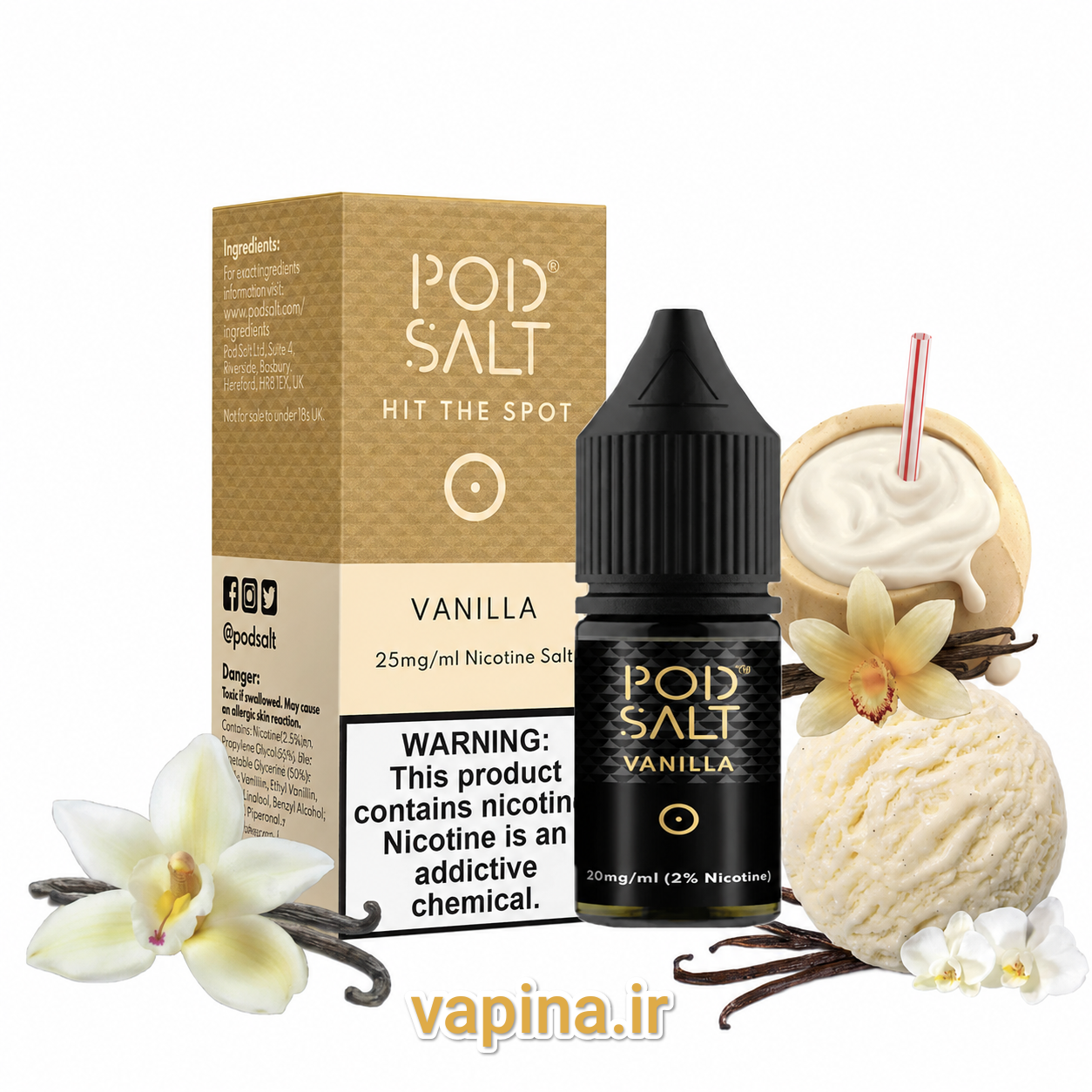 سالت وانیل پادسالت/ Pod salt vanilla