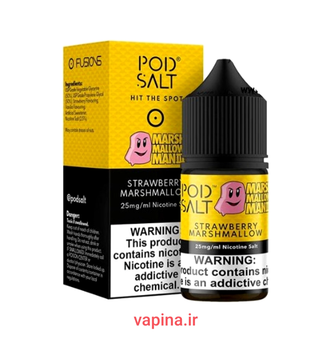 سالت توت فرنگی مارشمالو/Pod salt strawberry marshmallow