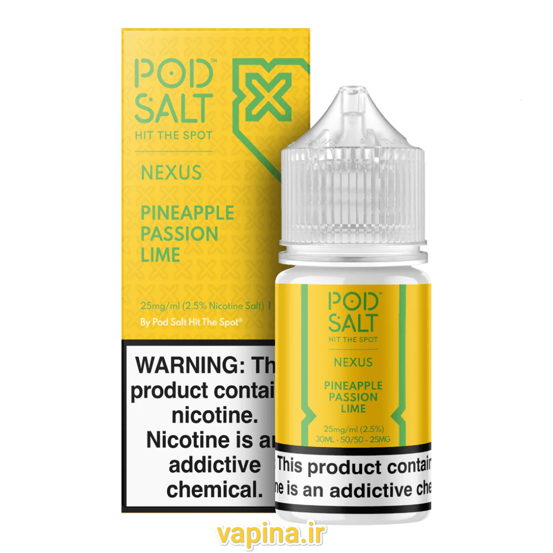 سالت آناناس پشن فروت لیمو یخ پادسالت/Pod salt Pineapple passion lime ice