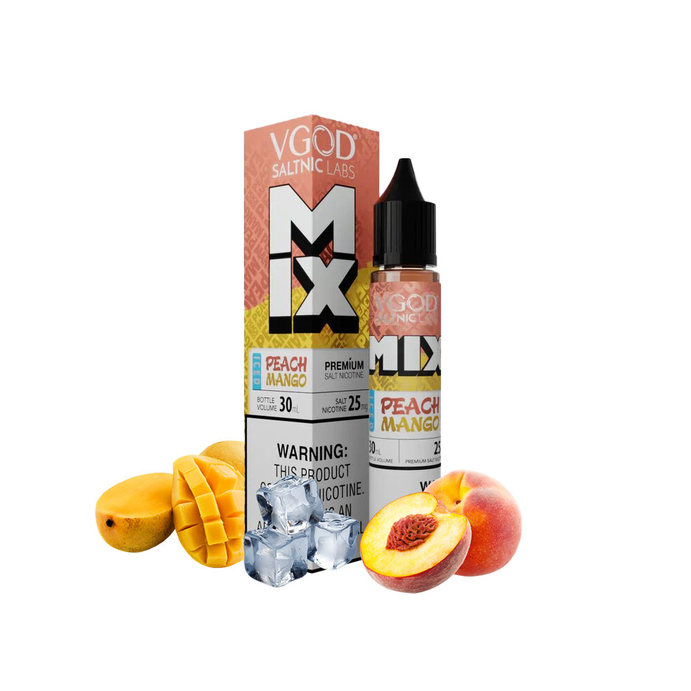 سالت انبه هلو یخ ویگاد/ VGOD Saltnic Mix Peach Mango Iced