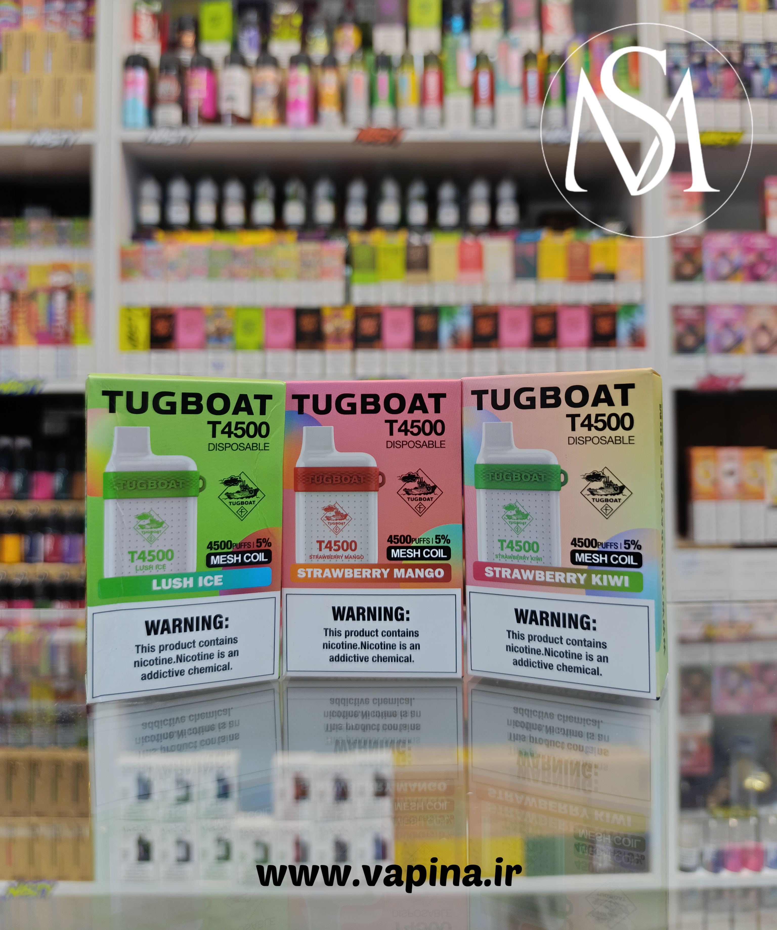 پاد یکبارمصرف 4500 پاف تاگ بوت/Tug Boat