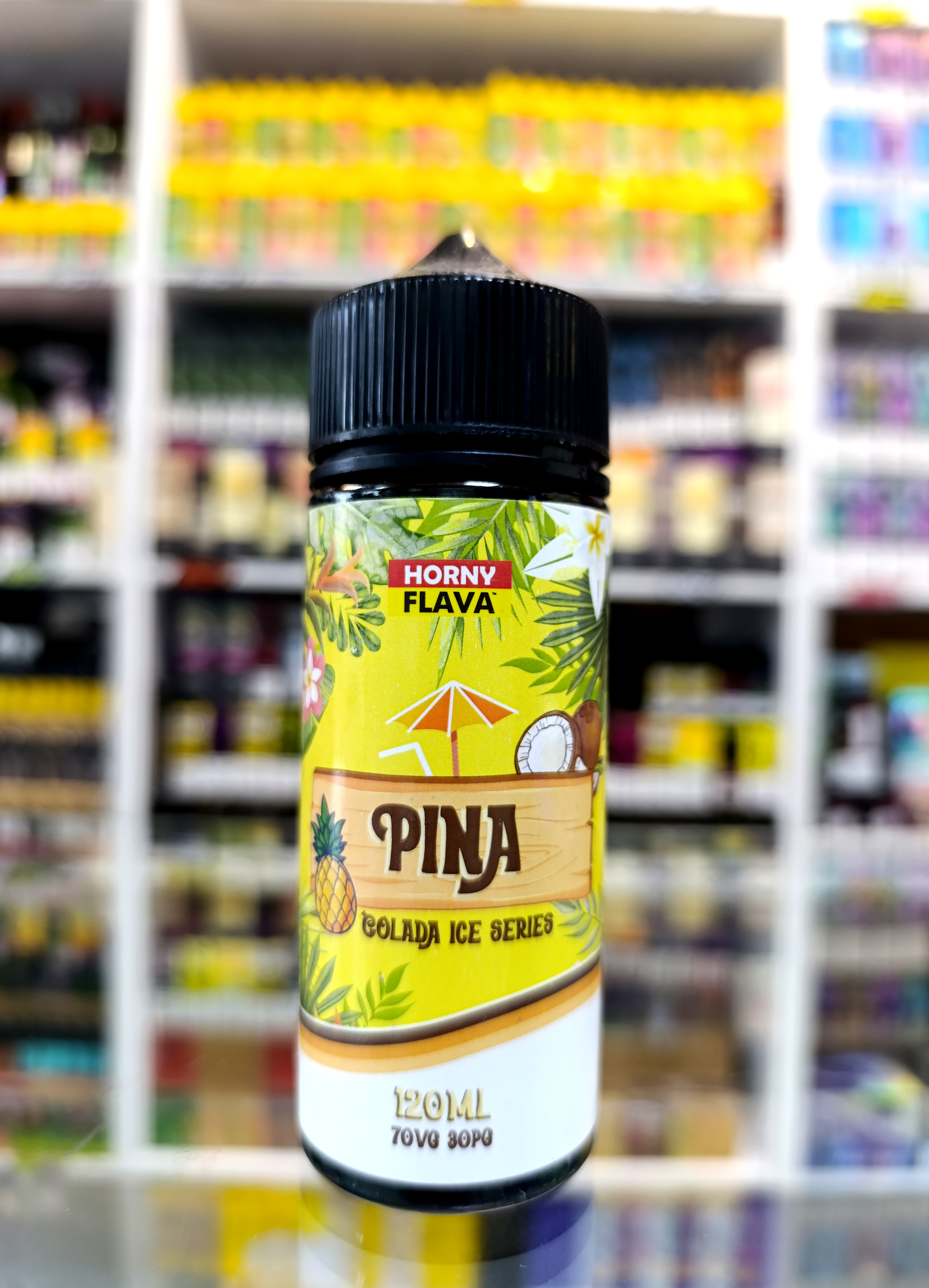 جویس 120 میل هورنی فلاوا اناناس نارگیل یخ نیکوتین 3/juice horny flava Pina colada ice
