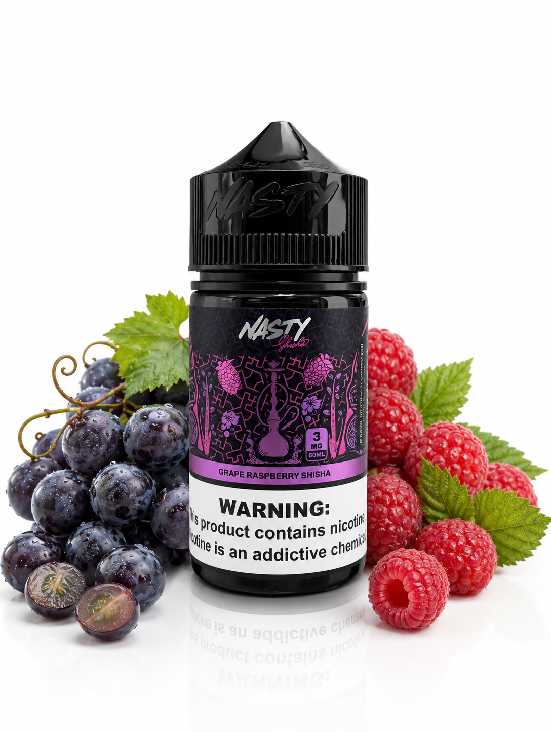 جویس انگور تمشک نستی سری قدیم/Juice grape raspberry shisha nasty