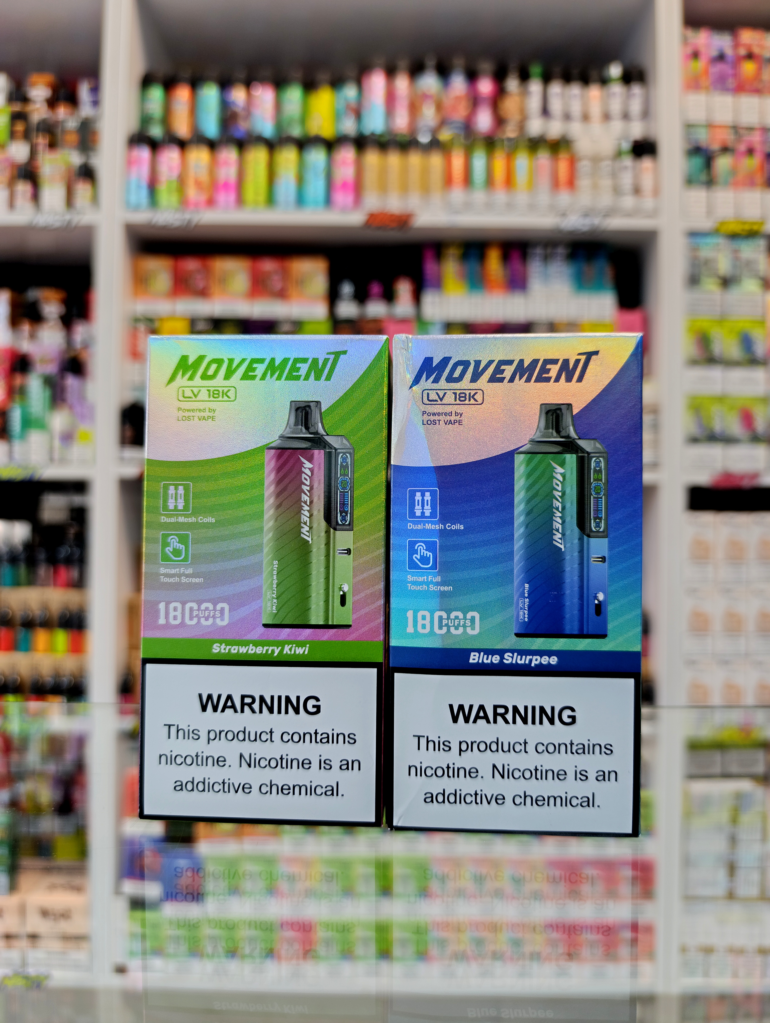 پاد یکبار مصرف 18 هزار پاف موومنت لاست ویپ