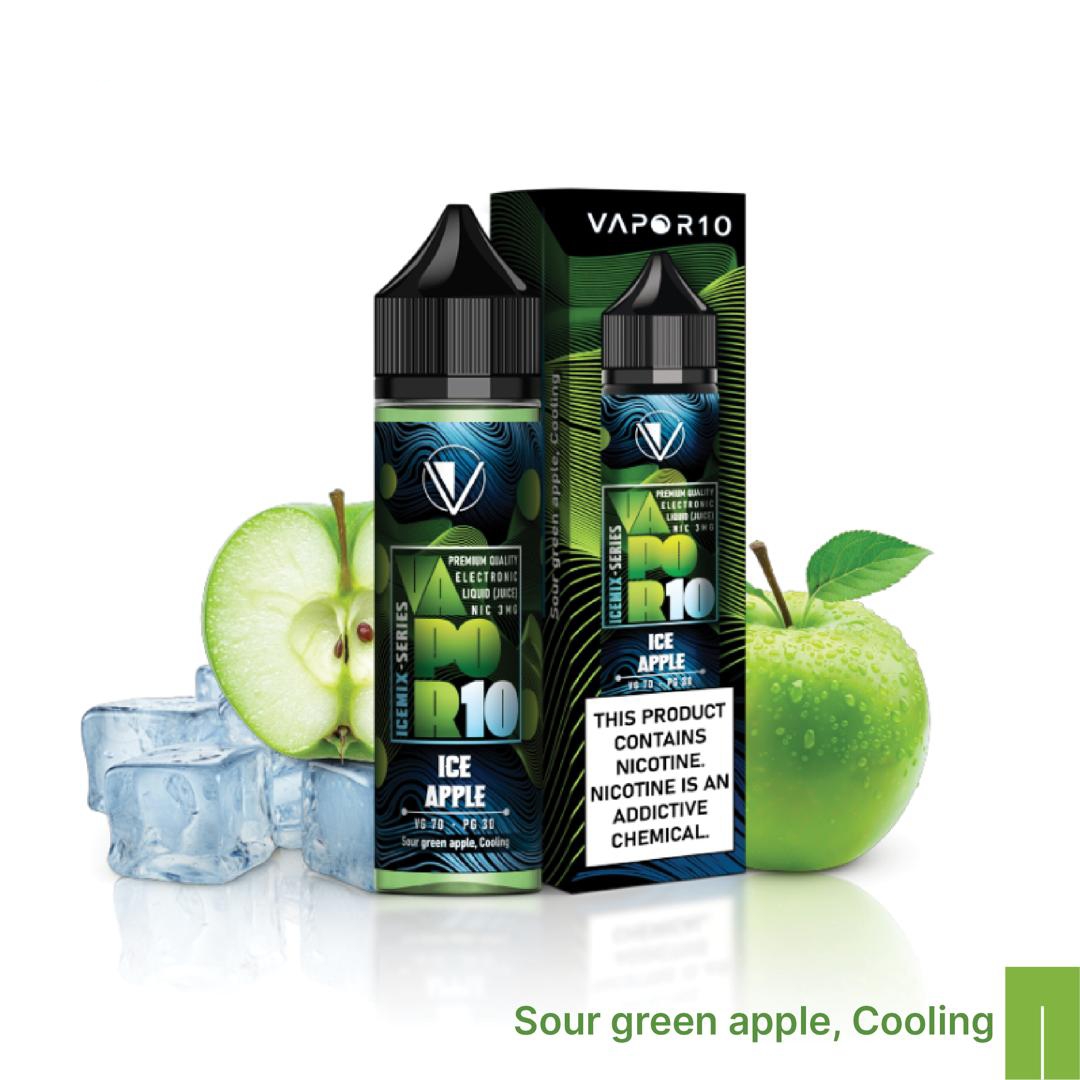 جویس سیب سبز یخ ویپرتن ترکیه/ Juice apple ice vapor10
