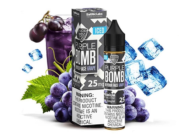 سالت انگور یخ ویگاد/ VGOD Purple Bomb Iced Saltnic