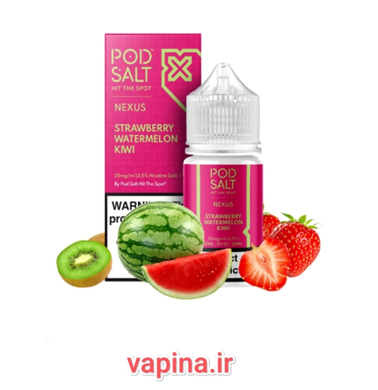 سالت توت فرنگی هندوانه کیوی پادسالت/Pod salt strawberry watermelon kiwi